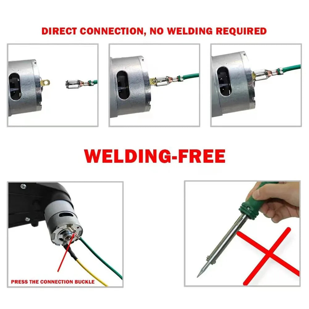 6V 12V 24V DIY Wire Harness Electric Conversion Kit Electric DIY Wires Control Switch Toys Car Vehicle Switch