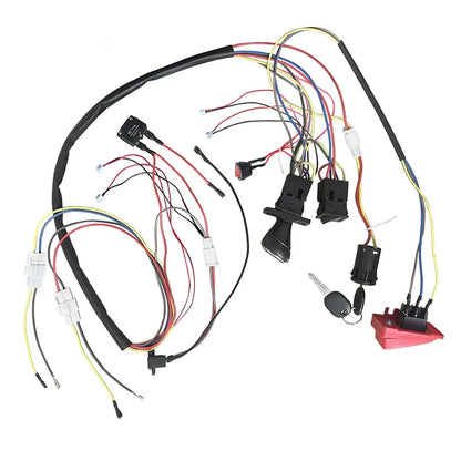 6V 12V 24V DIY Wire Harness Electric Conversion Kit Electric DIY Wires Control Switch Toys Car Vehicle Switch