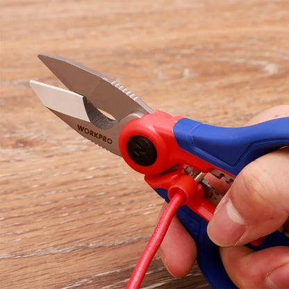 WORKPRO WP294003 Electrician Scissors Hand Tools Cut The Wire and Paper Strips