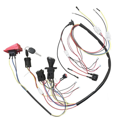 6V 12V 24V DIY Wire Harness Electric Conversion Kit Electric DIY Wires Control Switch Toys Car Vehicle Switch