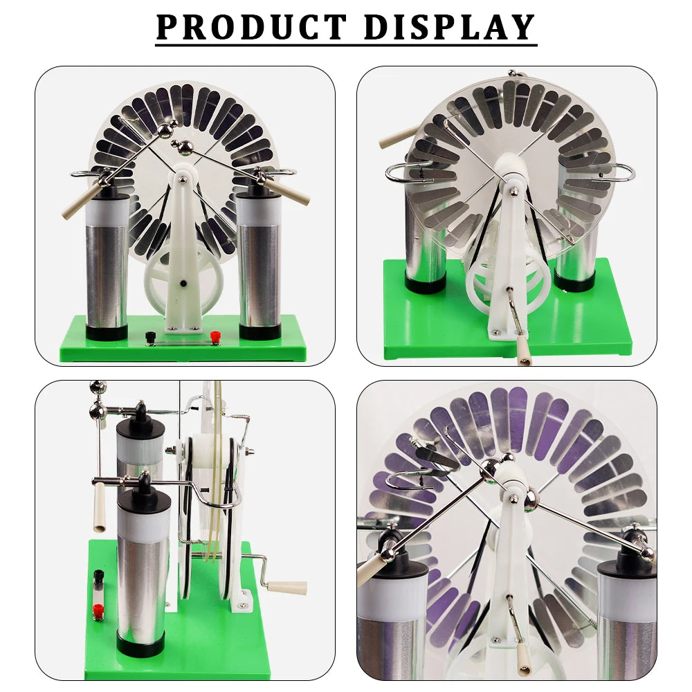 Electrostatic Generator Demonstration Tool Teaching Prop Jar Generator Educational Physics Equipment for Classroom