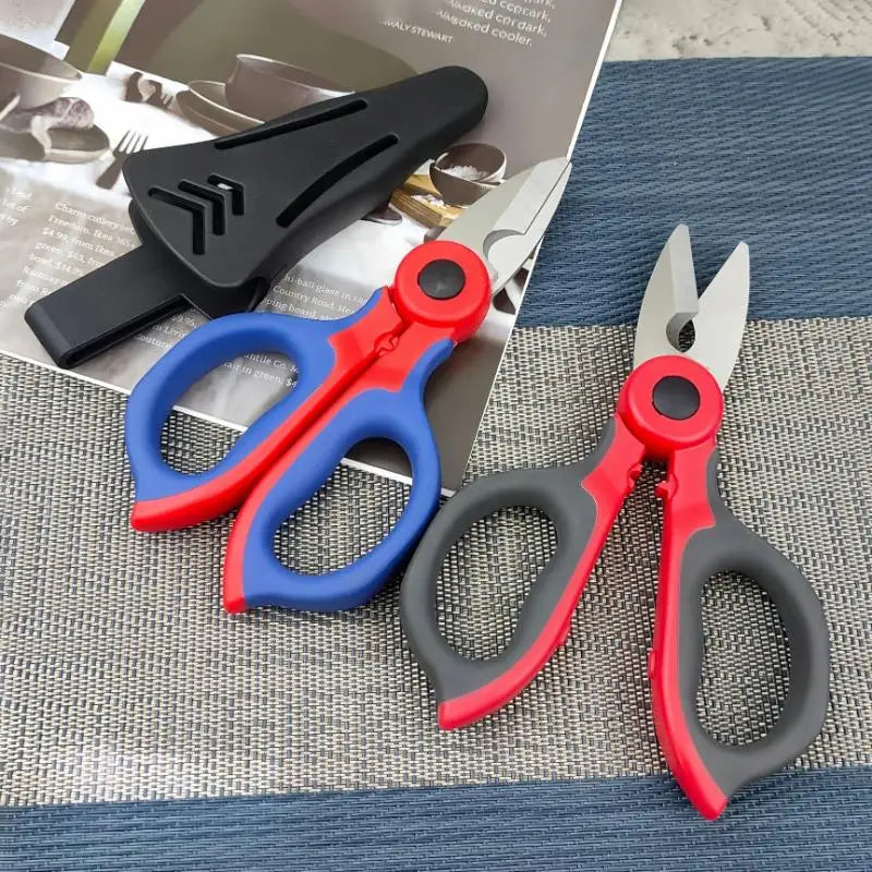 »Industrial-grade Heavy-duty Cable Cutters Electrician's Shears, Non-slip Manual Wire Strippers, Household Shears (with Sheath)