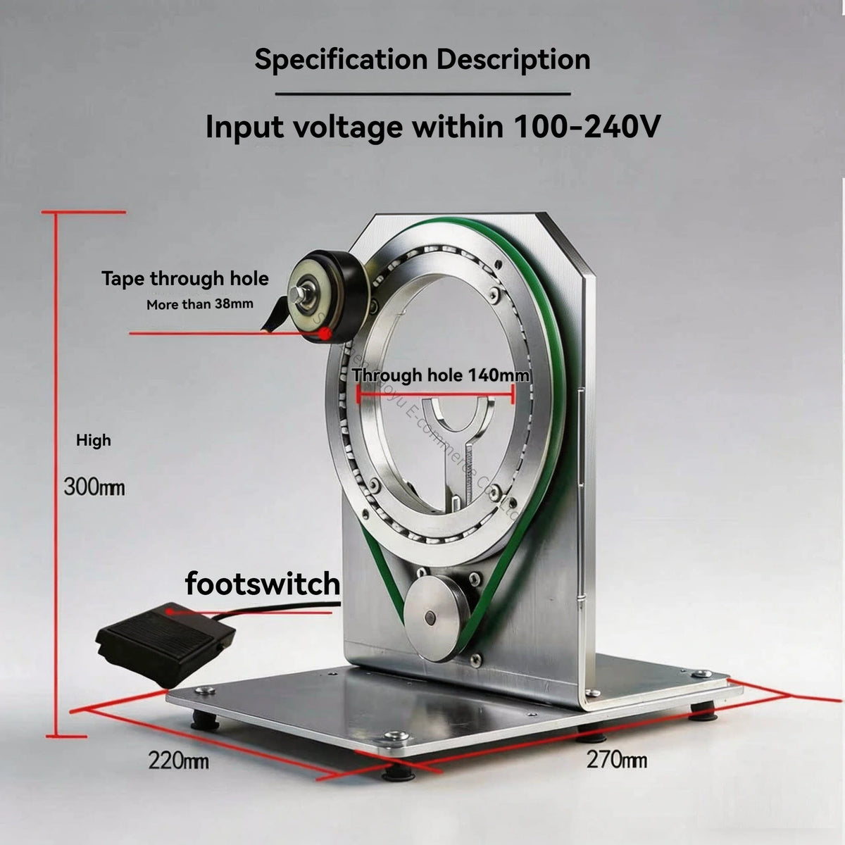 Wire Harness Winding Machine Artifact Electrical Tape Winding Portable Mobile Wire Winder Electric Winding Table