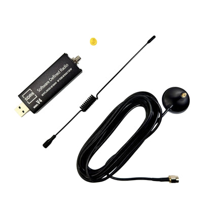 HTOOL RTL-SDR Latest V4 Software Defined Radio Receiver R860 RTL2832U 1PPM TCXO HF BiasT SMA Software Defined Radio + Antenna