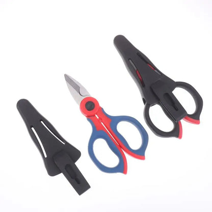 »Industrial-grade Heavy-duty Cable Cutters Electrician's Shears, Non-slip Manual Wire Strippers, Household Shears (with Sheath)