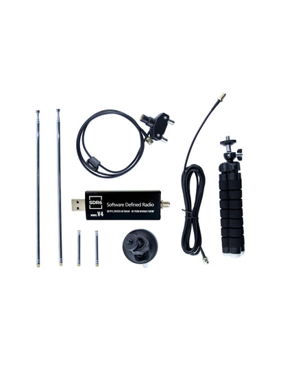 HTOOL RTL-SDR Latest V4 Software Defined Radio Receiver R860 RTL2832U 1PPM TCXO HF BiasT SMA Software Defined Radio + Antenna